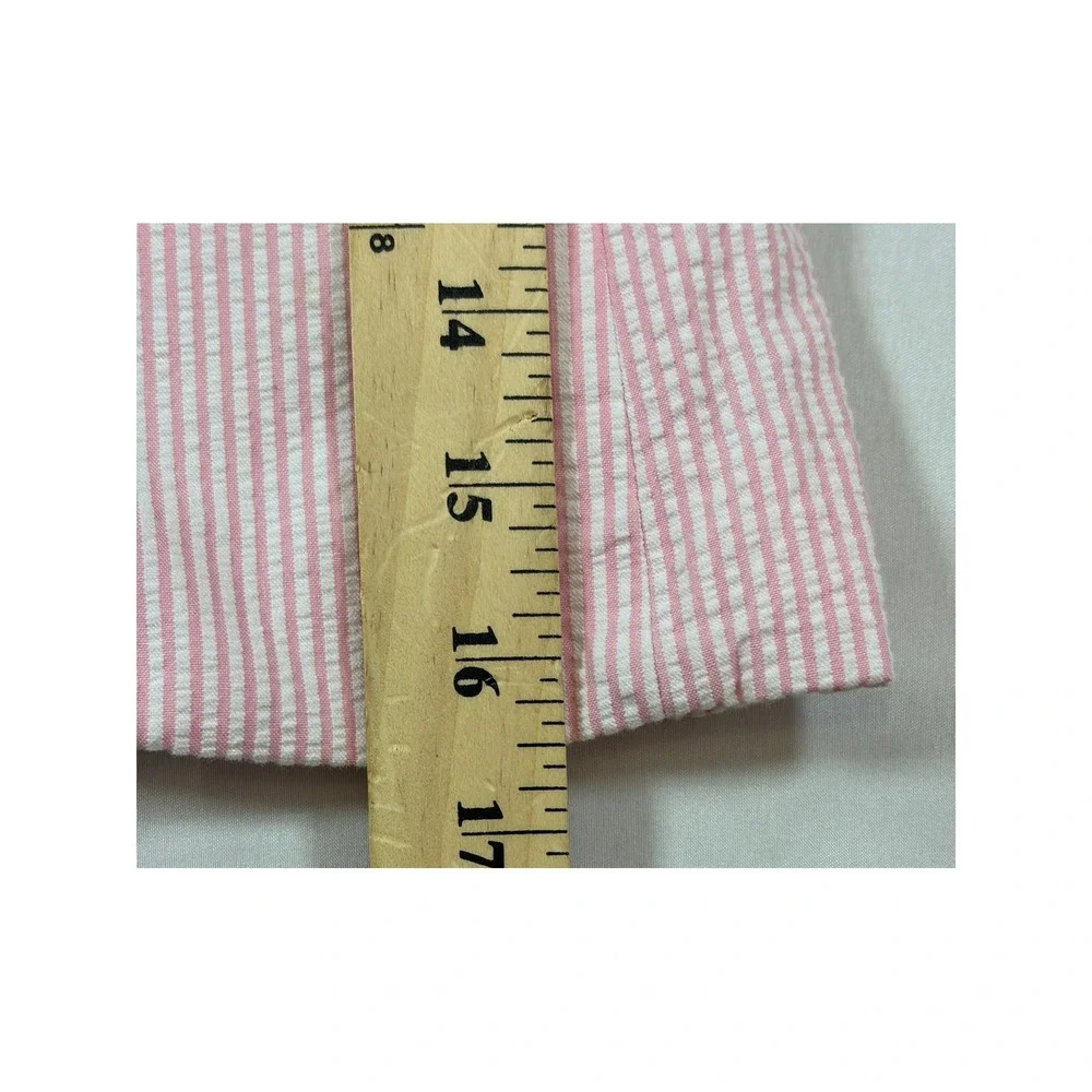 Janie and Jack Boys Pink White Seersucker Blazer Jacket Size 5 NWT‎ Formal